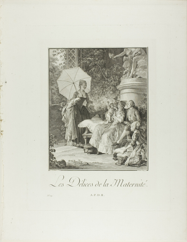The Delights of Motherhood, from Monument du Costume Physique et Moral de la fin du Dix-huitième siècle