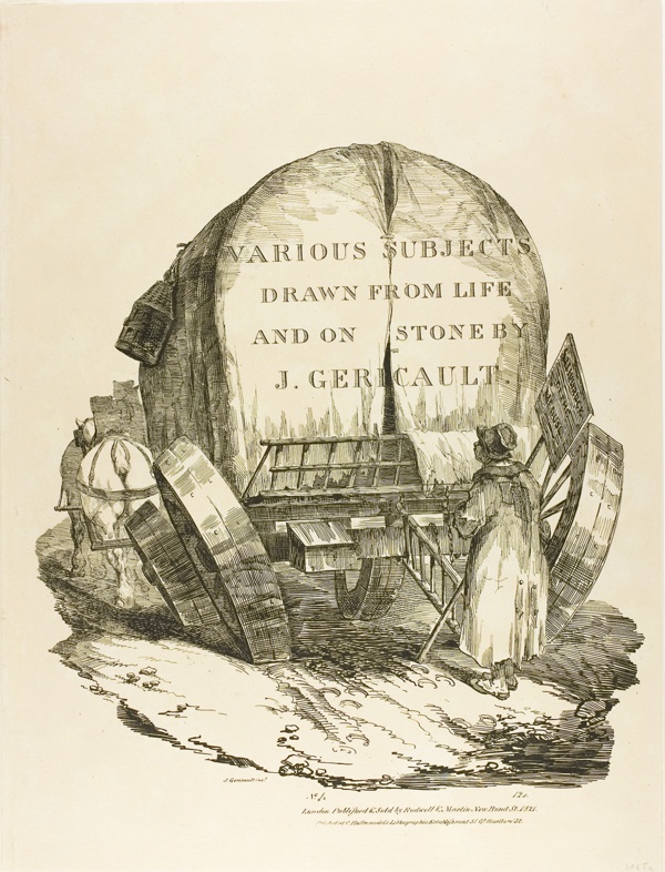 A Horse-Drawn Wagon, Title Page for the English Series