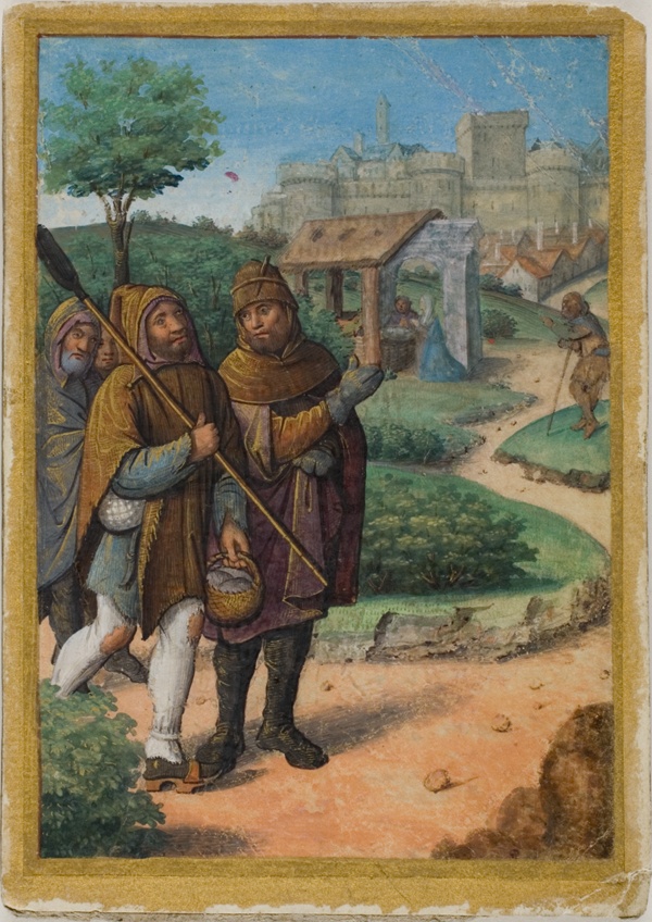 Shepherds on Their Way to the Nativity from a Book of Hours
