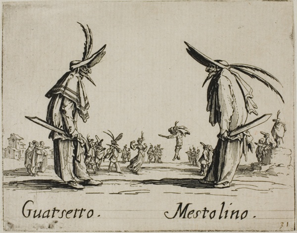 Guatsetto - Mestolino, plate 5 from Balli di Sfessania