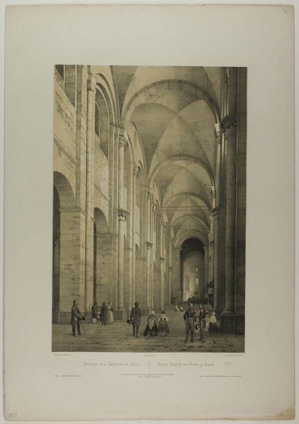 Interior of the Cathedral of Speier, plate eleven from Allemande