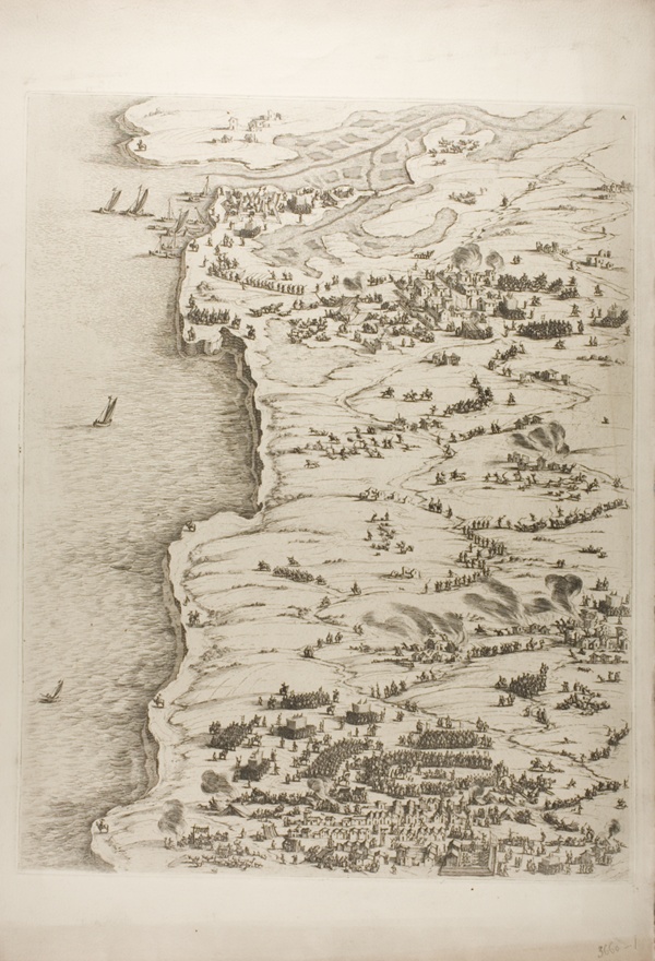 The Siege of La Rochelle, plate one