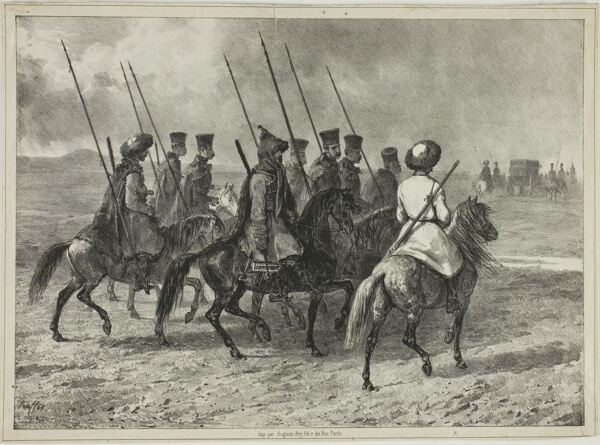 Cossack Escort to the Border of Kuban, Taman (Central Russia), October 11, 1837