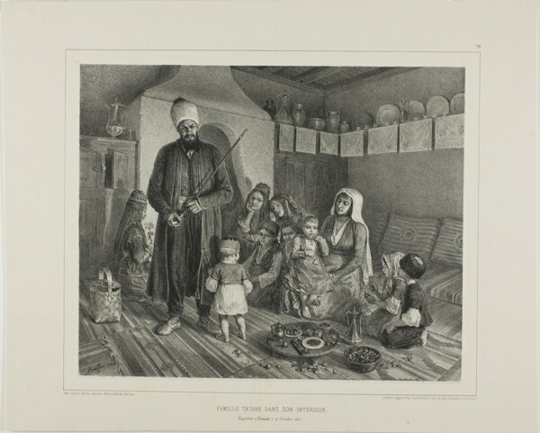 Tartar Family in Their Home, Kapskhor, Crimea, October 21, 1837