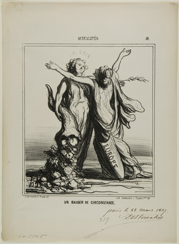 A Kiss of Circumstances, plate 50 from Actualités
