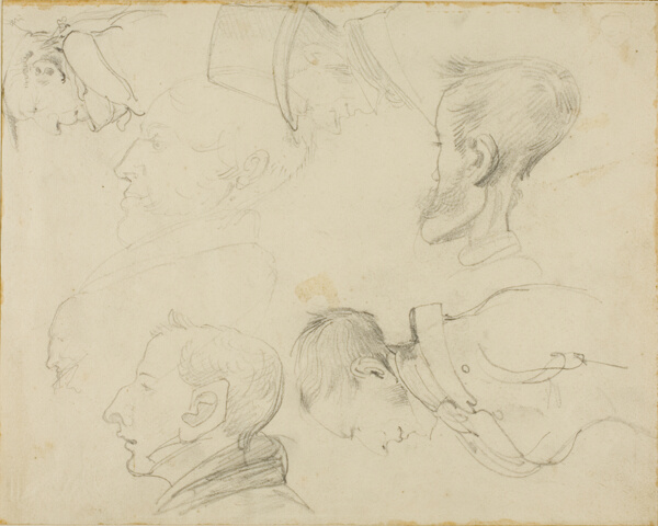 Seven Caricatures of Heads