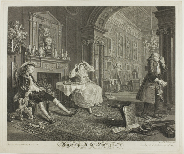 Plate Two, from Marriage à la Mode