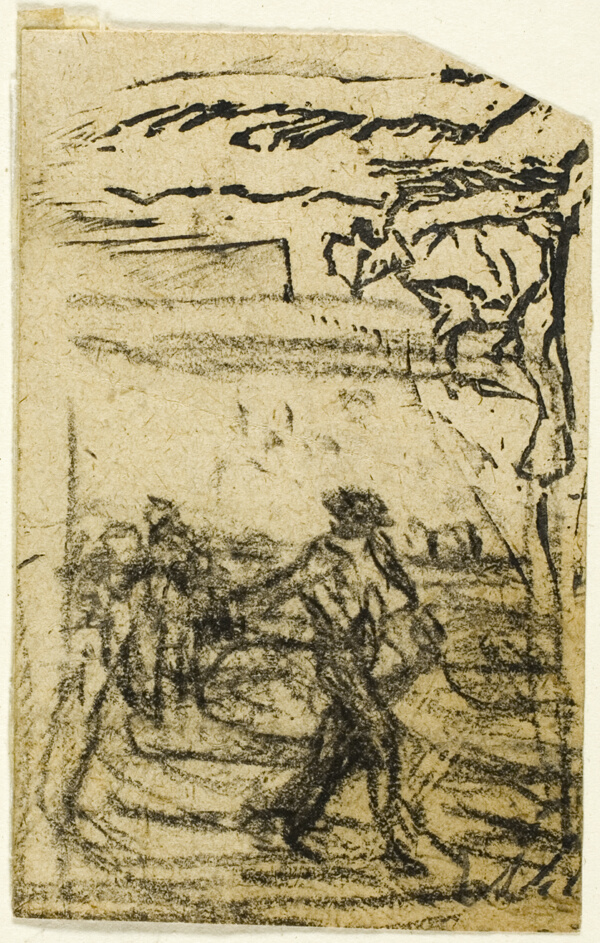 Sketches, Fragment: Peasant Seated at the Foot of a Tree