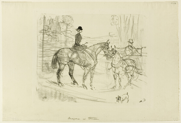 Horsewoman and Cart