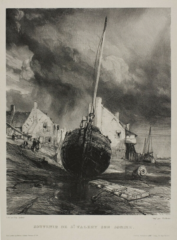 Souvenir of St. Valéry-sur-Somme, plate three from Six Marines