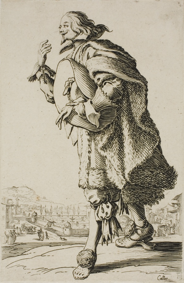 The Genleman who Salutes While Holding his Hat Beneath his Arm, plate two from La Noblesse