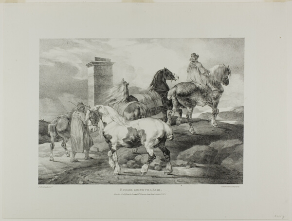 Horses Going to a Fair, plate 3 from Various Subjects Drawn from Life on Stone