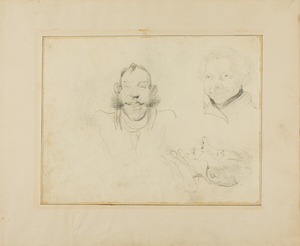 Three Caricatures of Heads