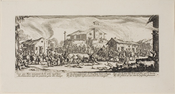 Plundering and Burning a Village, plate seven from The Miseries of War