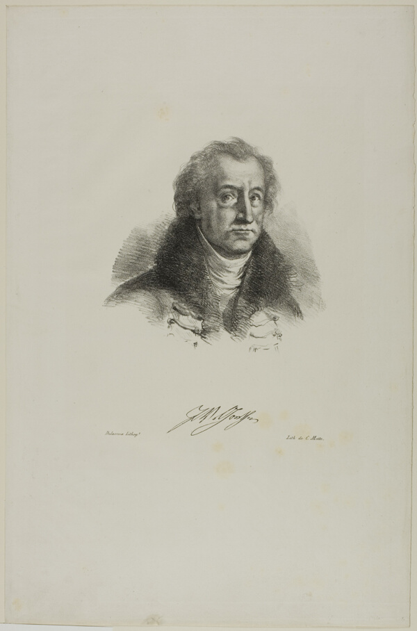 Portrait of Goethe, from Faust