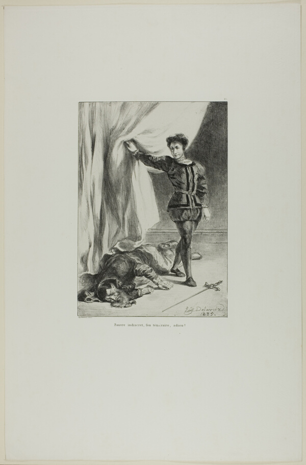 Hamlet and the Body of Polonius, plate 11 from Hamlet