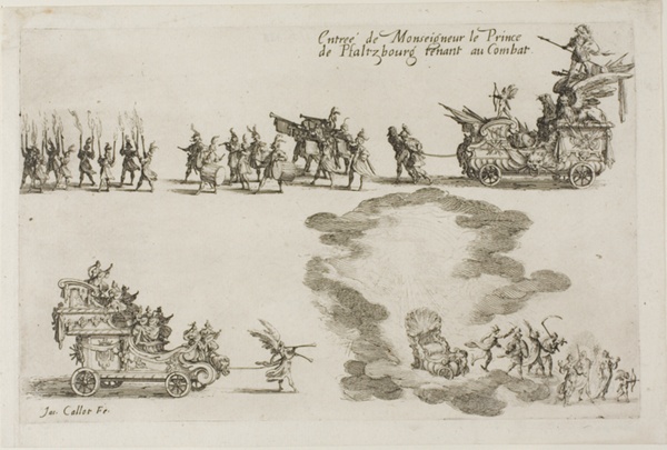 Entry of the Monseigneur the Prince of Phalsbourg, Defender in the Combat, from The Combat at the Barrier