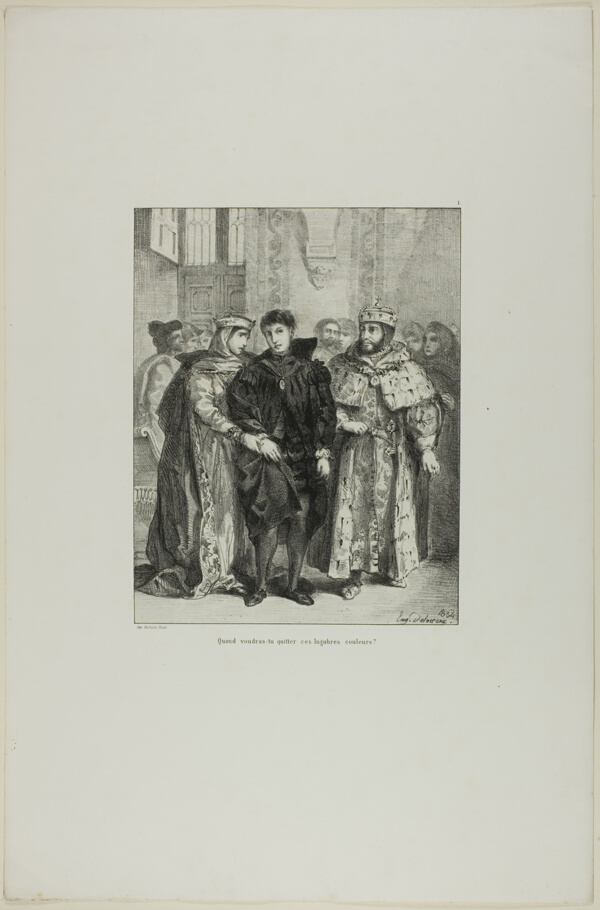 Hamlet and the Queen, plate 1 from Hamlet