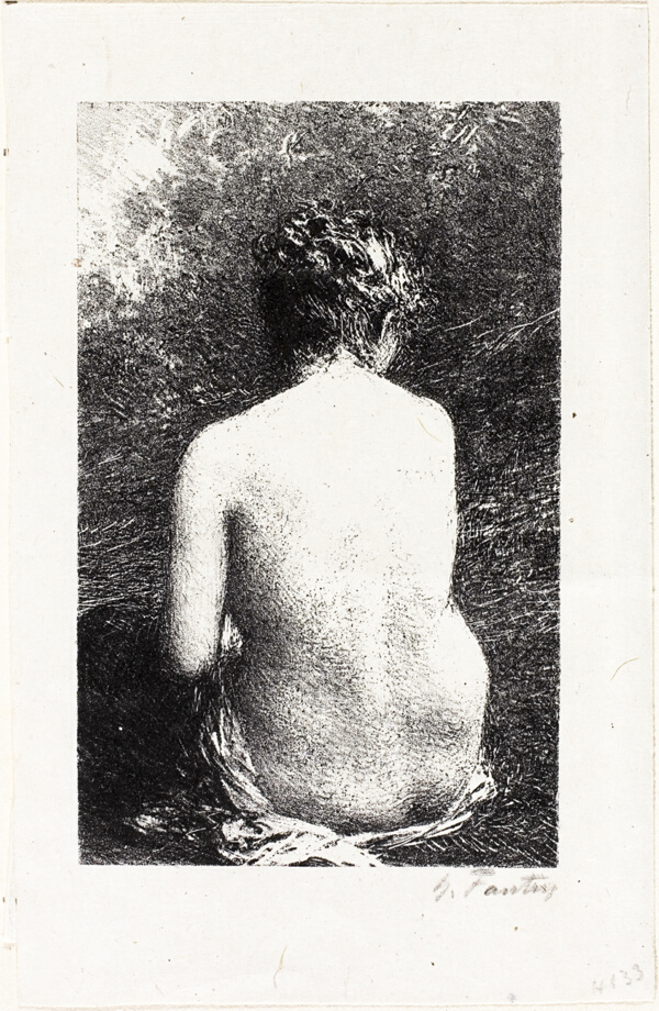 Study of Seated Woman, Seen from Behind