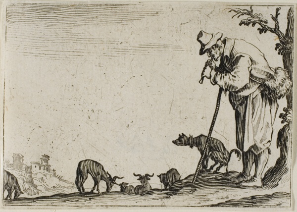 The Shepherd Playing a Flute, from The Caprices