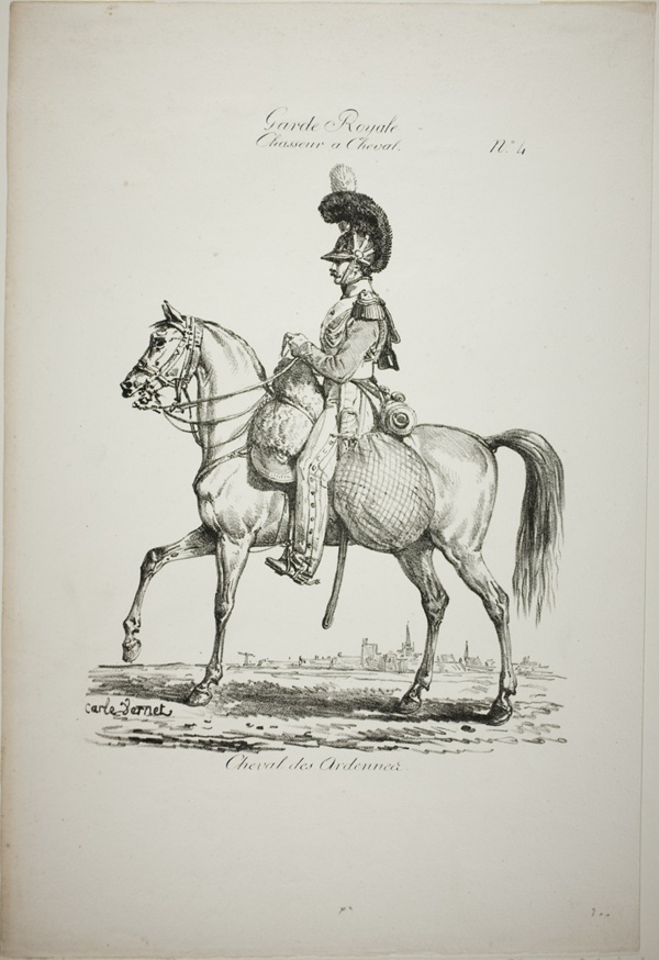 Royal Guard, Norman Mounted Light Infantryman and Horse, No. 4