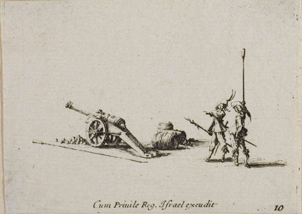 Preparing to Fire the Canon, plate ten from The Military Exercises