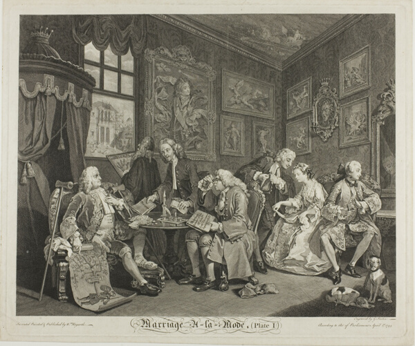 Plate One, from Marriage à la Mode