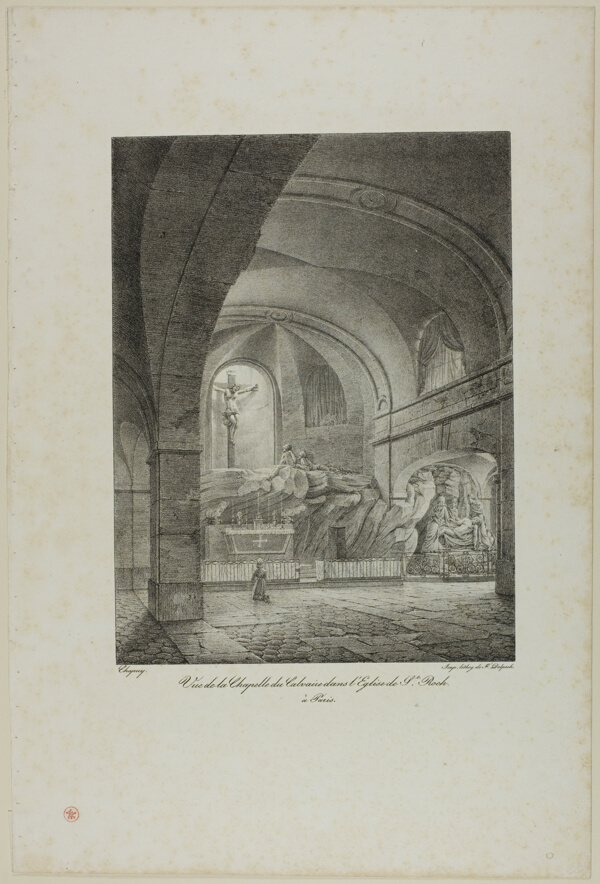 View of the Chapel of Calvary in the Church of St. Roch, Paris
