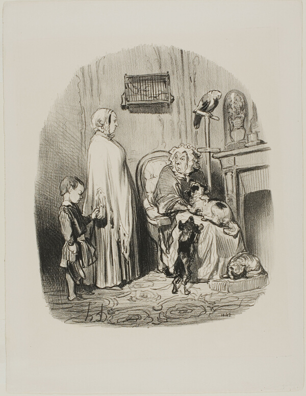 “I don't rent to people with children,” plate 14 from Locataires Et Propriétaires
