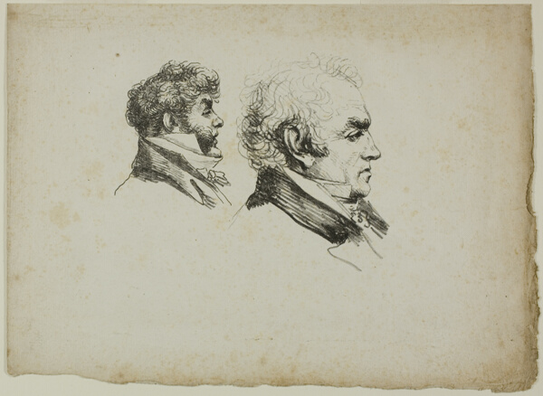 Profile Portrait of the Printers Brunet and Lasteyrie
