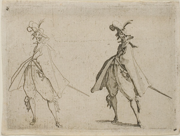 Gentleman in a Large Cape, Seen from the Front, from The Caprices