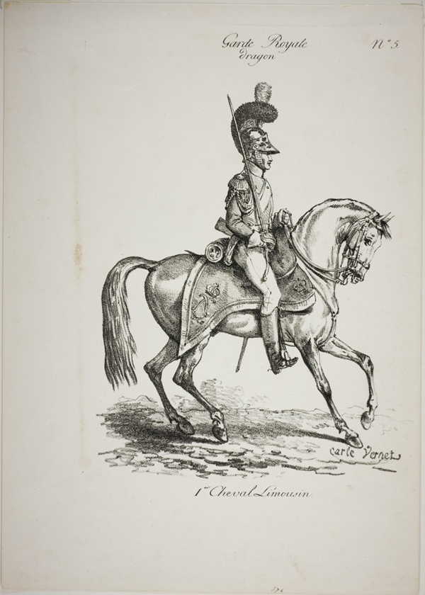 Royal Guard, Norman Mounted Dragoon and Horse, No. 5, First Limoges Horse
