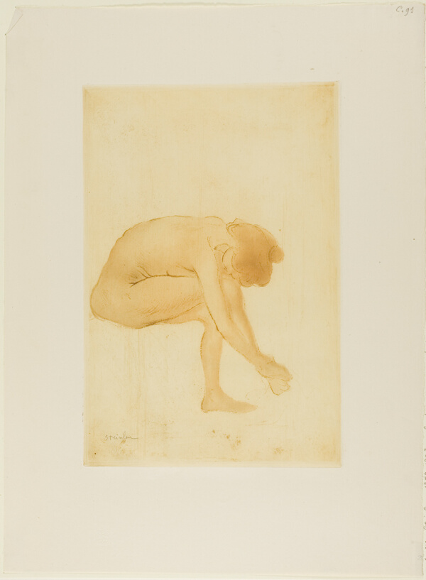 Seated Woman Drying Her Feet