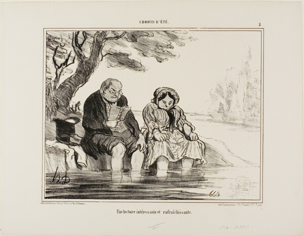 An interesting and refreshing reading, plate 3 from Croquis D'été