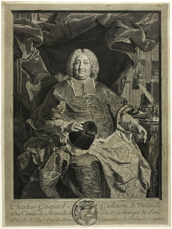 Portrait of Charles-Gaspard-Guillaume de Vintimille, Archbishop of Paris