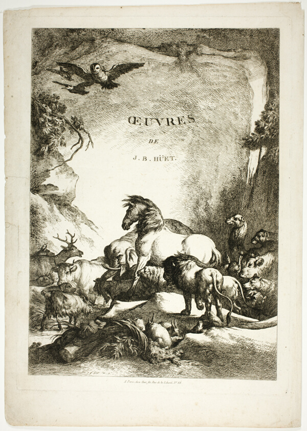 Title Page from Oeuvres de J. B. Huet