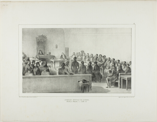 General Assembly of the Boyards, Bucharest, Wallachia, July 15, 1837