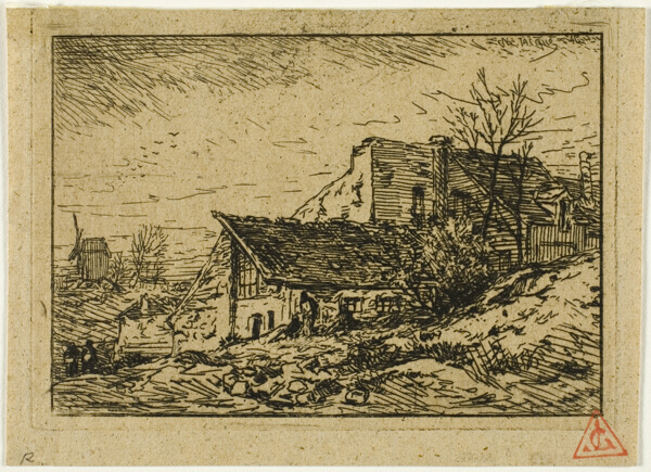 Landscape with Peasant Dwellings and Mill