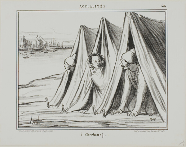 At Cherbourg, plate 546 from Actualités