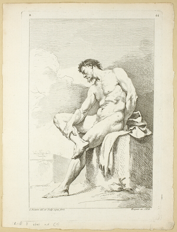 Figure, from Seconde livre de figures d’Academies gravées en Partie par les Professeurs de l’ Académie Royale
