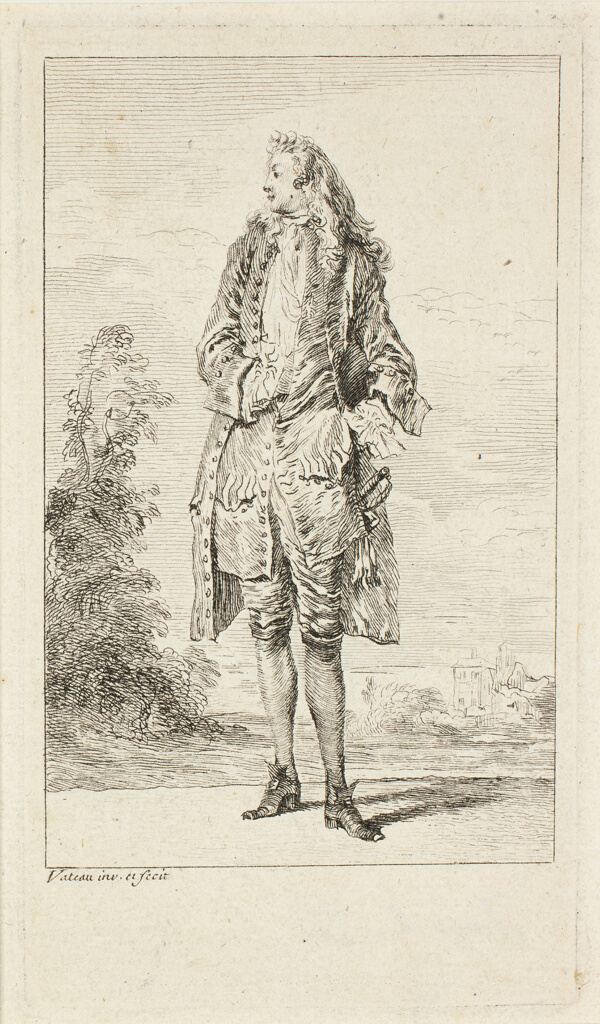 Standing Man with Hand in Vest, from Figures de modes
