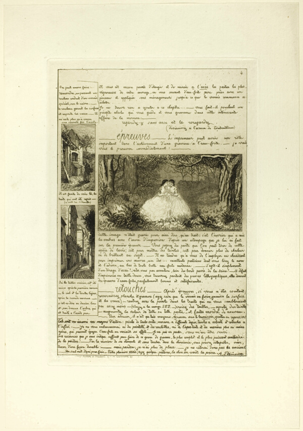 Page Four, from Letter on the Elements of Etching