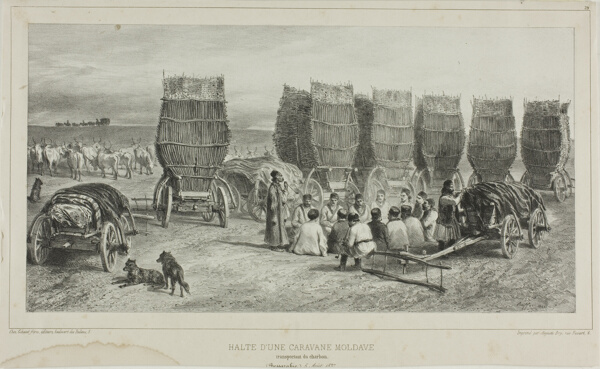 Halting Place of a Moldavian Caravan Transporting Coal, Bessarabia, August 5, 1837