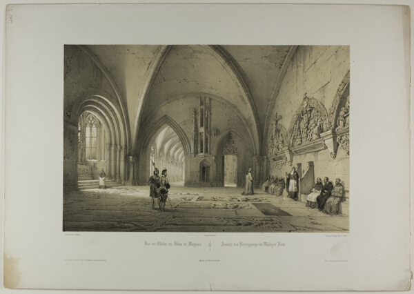 View of the Cloister of the Cathedral of Mainz, plate two from Allemande
