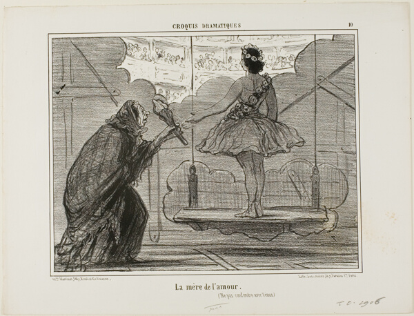 The mother of Eros (not to be confounded with Venus), plate 10 from Croquis Dramatiques