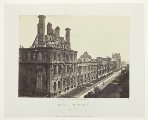 Paris Fire (Palais des Tuileries, Pavillon de Marsan), from the series 