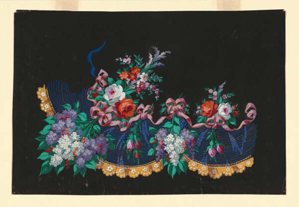 Design for a Woven, Printed, or Embroidered Skirt Border