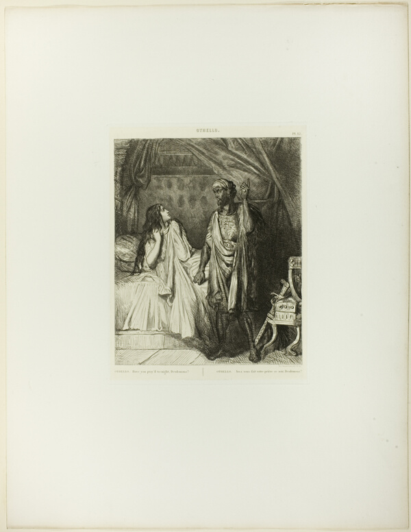 Have you pray'd tonight, Desdemona?, plate twelve fom Othello