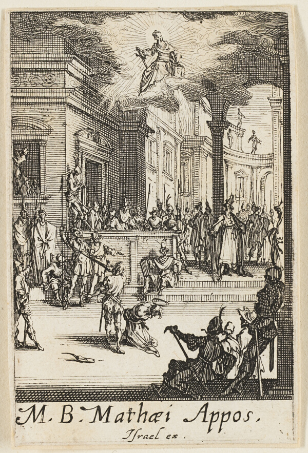 Martyrdom of Saint Matthew, plate thirteen from The Martyrdoms of the Apostles