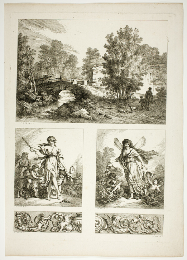 Plate 22 of 38 from Oeuvres de J. B. Huet
